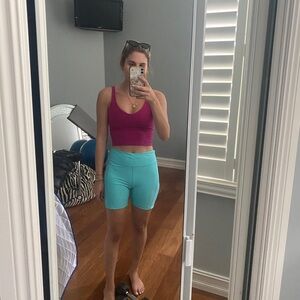 Outdoor Voices Shorts 5 inch Activewear Capri Blue Size M